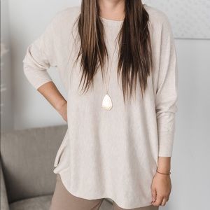 “Soft Whisper” Top by ONLY from Silver Icing in Oatmeal XS-Med